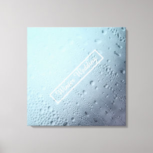 winter window wedding canvas print