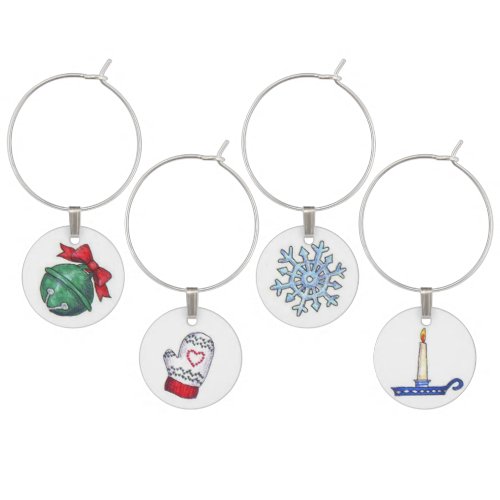 Winter Wine Charms