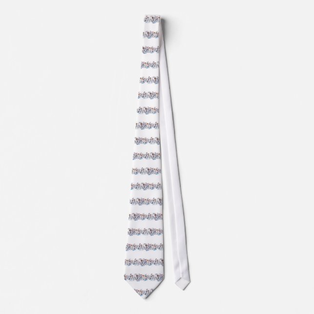 Winter Wire Fox Terrier Neck Tie (Front)