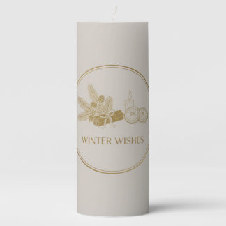 Winter Wishes Candle Sticker christmas
