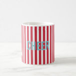 Winter Wishes Celebrate Stripes Party Mug<br><div class="desc">Have fun entertaining this season with this fun holiday mug.  Personalize it as you choose it also makes a wonderful gift,  or treat yourself.  You will love mixing and matching the collection.  Look for coordinating plates,  napkins and other party ideas all part of the Winter Wishes collection.</div>