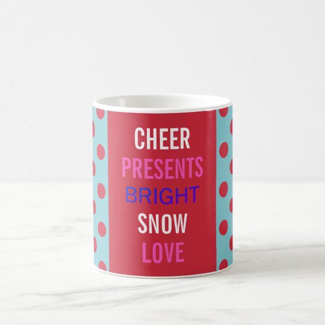 Winter Wishes Celebrate The Holidays Party Mug (Center)
