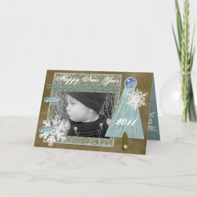 Winter Wishes- Custom Holiday Card (Front)