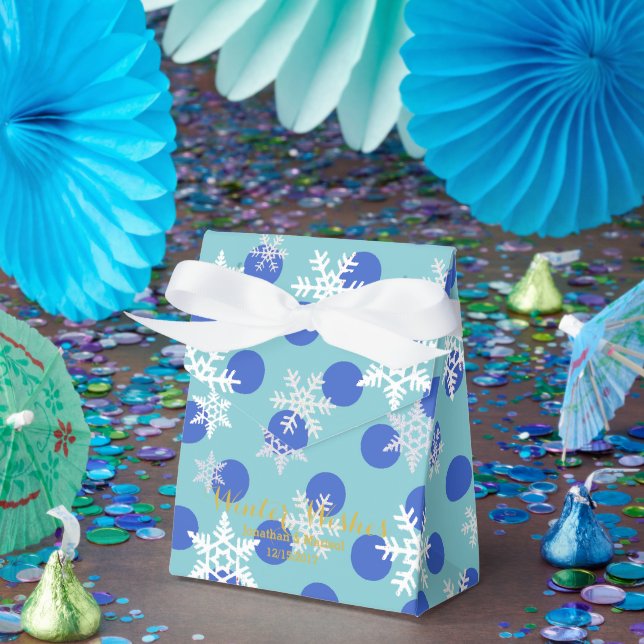 Winter Wishes Holiday Christmas Hanukkah Party Favor Boxes (Party)