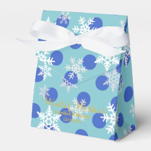 Winter Wishes Holiday Christmas Hanukkah Party Favor Boxes