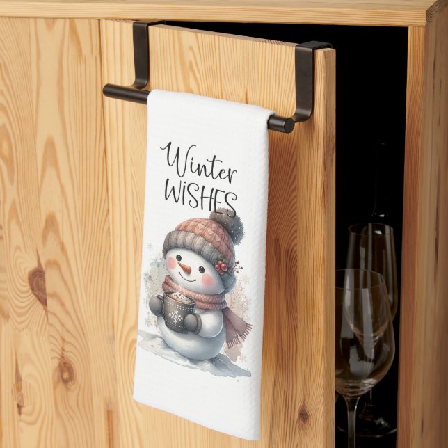 Winter Wishes Kitchen Towel (Thirds Fold)