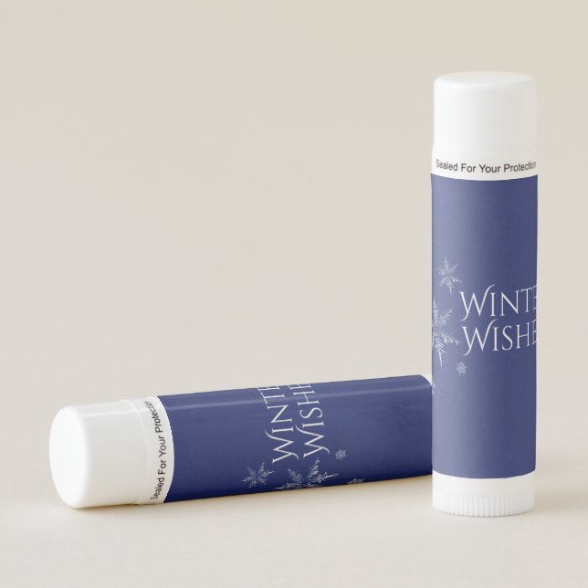 Winter Wishes Snowflakes Lip Balm (Front)