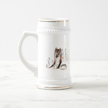 Winter Wolf Beer Stein by Lasting__Impressions at Zazzle