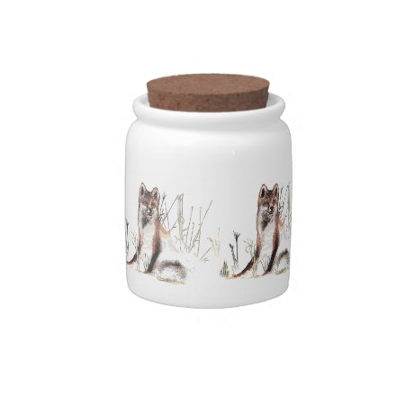 Winter Wolf Candy Jar
