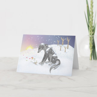 Winter Wolf Card