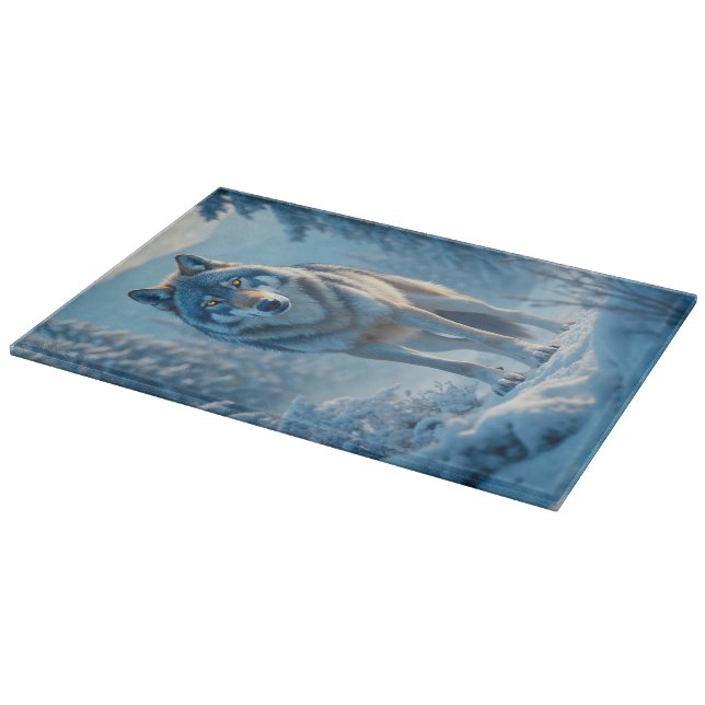 Winter Wolf Cutting Board (Corner)