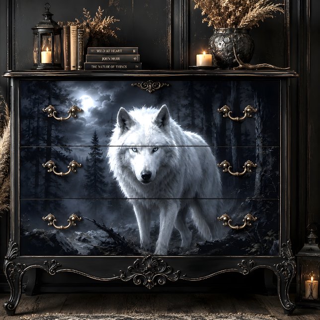 Winter Wolf in Snowy Forest Decoupage Paper | Rust (Winter Wolf in Snowy Forest Decoupage Paper | Rust)