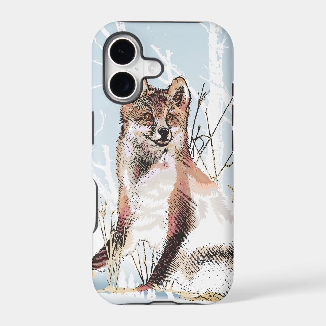Winter Wolf Iphone Case (Back)