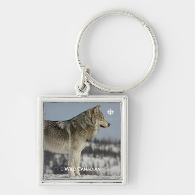 Winter - Wolf Keychain (Front)