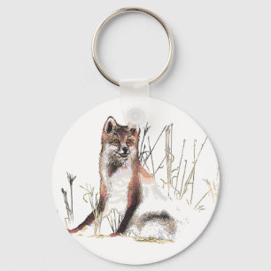 Winter Wolf Keychain
