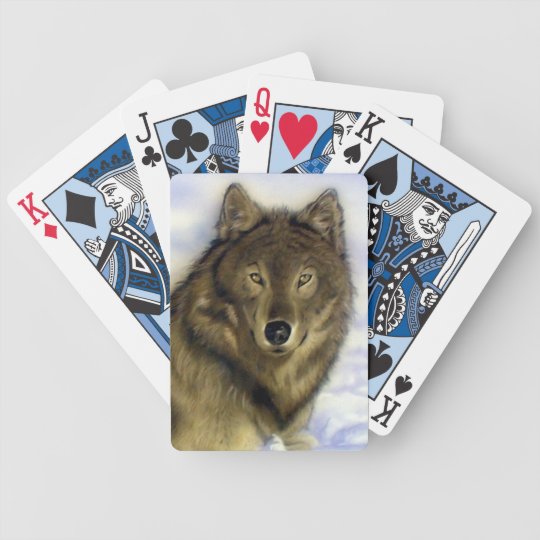 Winter Wolf Playing Cards | Zazzle.com