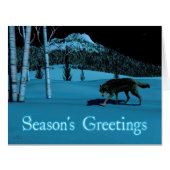 Winter Wolf - Season's Greetings (Front Horizontal)