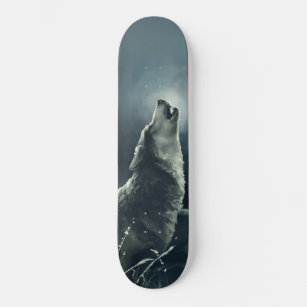 Winter Wolf Skateboard