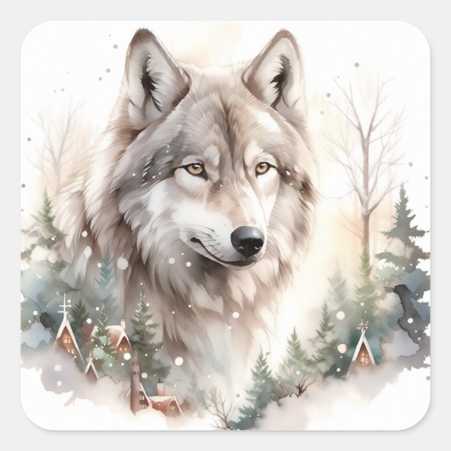 Winter Wolf Stickers (Front)