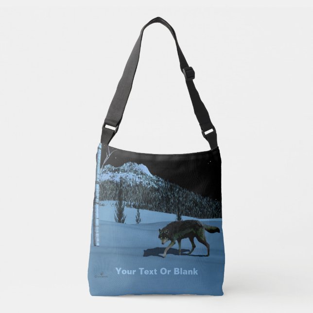 Winter Wolf - Tapetum Lucidum Crossbody Bag (Front)