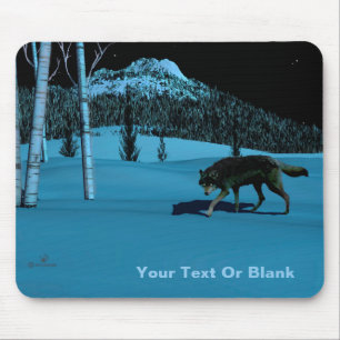Winter Wolf - Tapetum Lucidum Mouse Pad