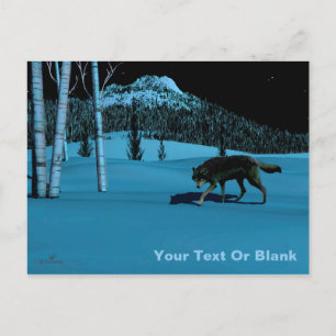 Winter Wolf - Tapetum Lucidum Postcard