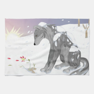 Winter Wolf Towel