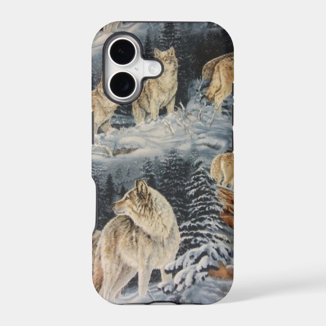 Winter Wolves Iphone Case (Back)