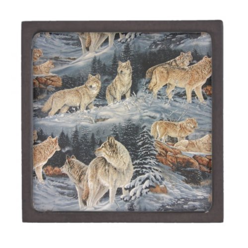 Winter Wolves Jewelry Box