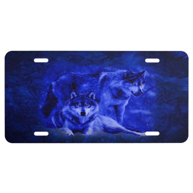 Winter Wolves License Plate (Front)
