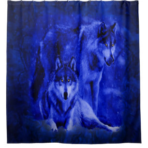 Winter Wolves Shower Curtains