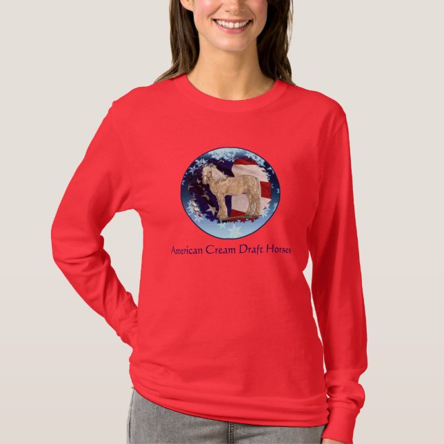 Winter Women's Snowy Cream T-Shirt (Front)