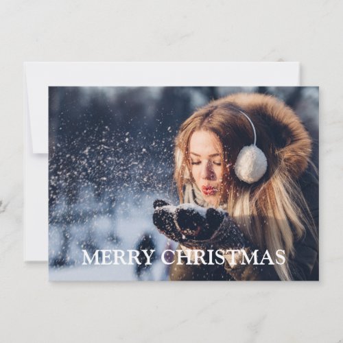 Winter Wonder Christmas Holiday Card