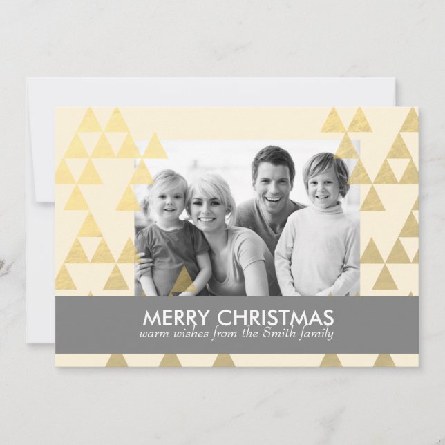 Winter Wonder Christmas Holiday Photo Card (Front)