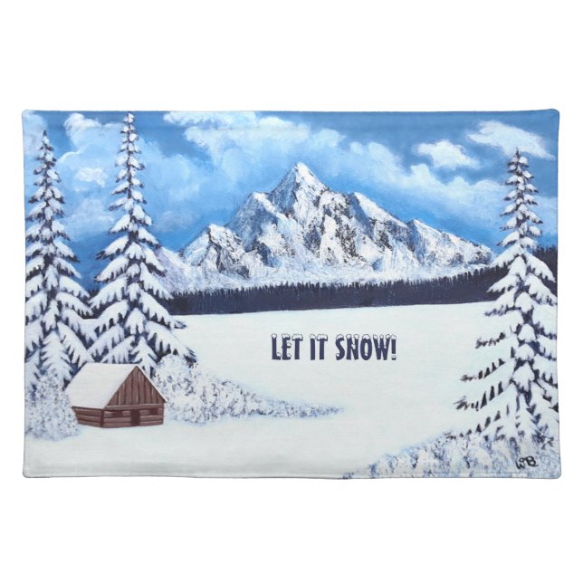 Winter Wonder Cloth Placemat (Front)