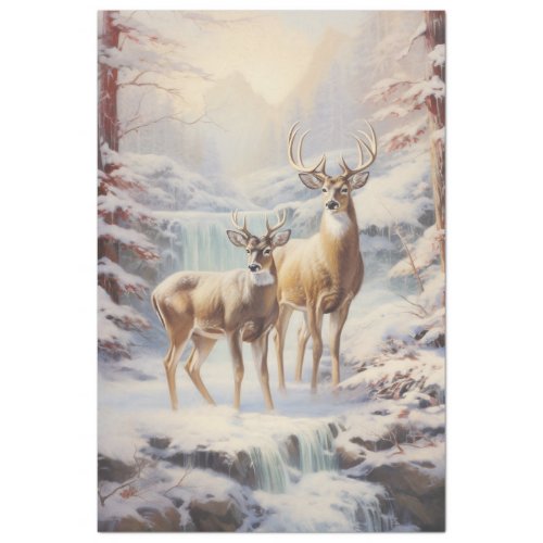 Winter Wonder Deer  Tissue Paper