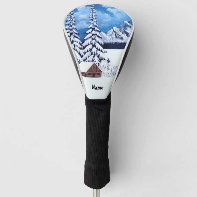 Winter Wonder Golf Head Cover (Front)