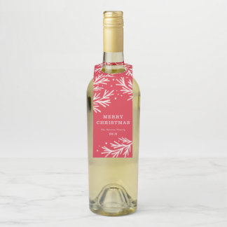 Winter Wonder Holiday Bottle Hang Tag