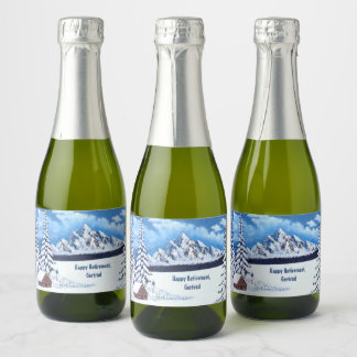 Winter Wonder Mini Sparkling Wine Label