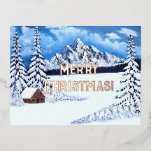 Winter Wonder Rose Gold Foil Holidays