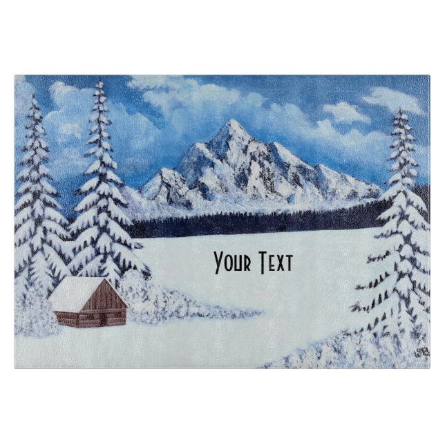 Winter Wonder Scene Cutting Board (Front)