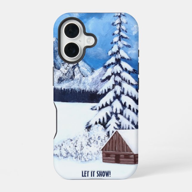 Winter Wonder Scene iPhone Case (Back)