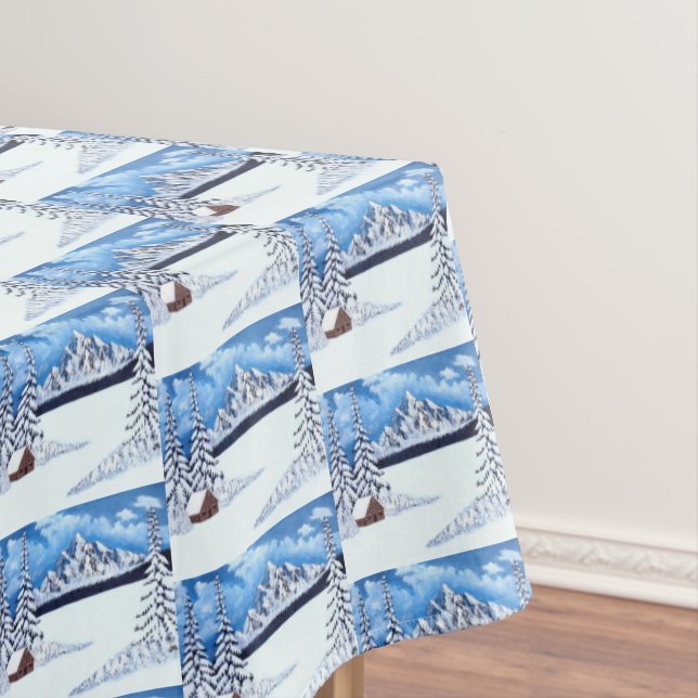 Winter Wonder Scene Tablecloth (In Situ)