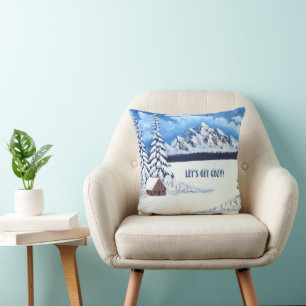 Winter Wonder Scene Throw Pillow