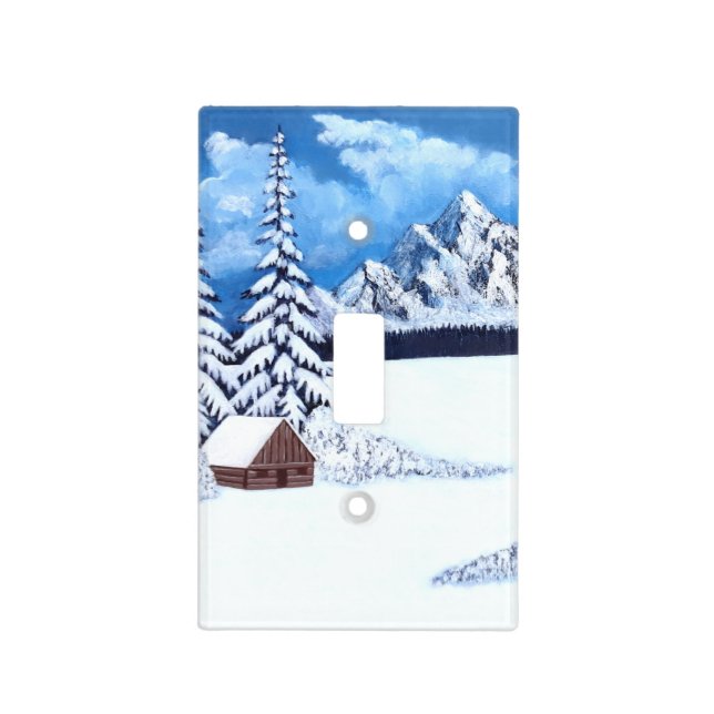 Winter Wonder Single Toggle Light Wall Plate (Front)