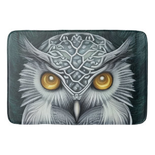 Winter Wonder Snow Owl Beauty Bath Mat