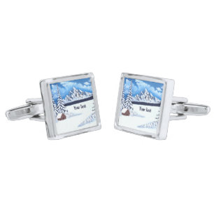 Winter Wonder Square Cufflinks