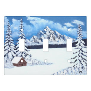 Winter Wonder Trible Light Switch Cover