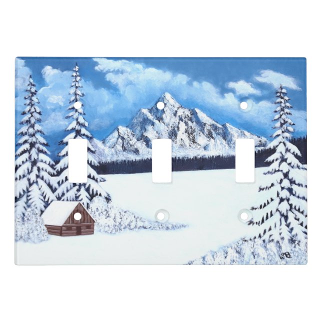 Winter Wonder Trible Light Switch Cover (Front)