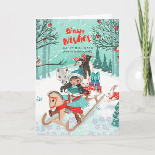 Winter Wonder Woodland Forest Greetings Cards